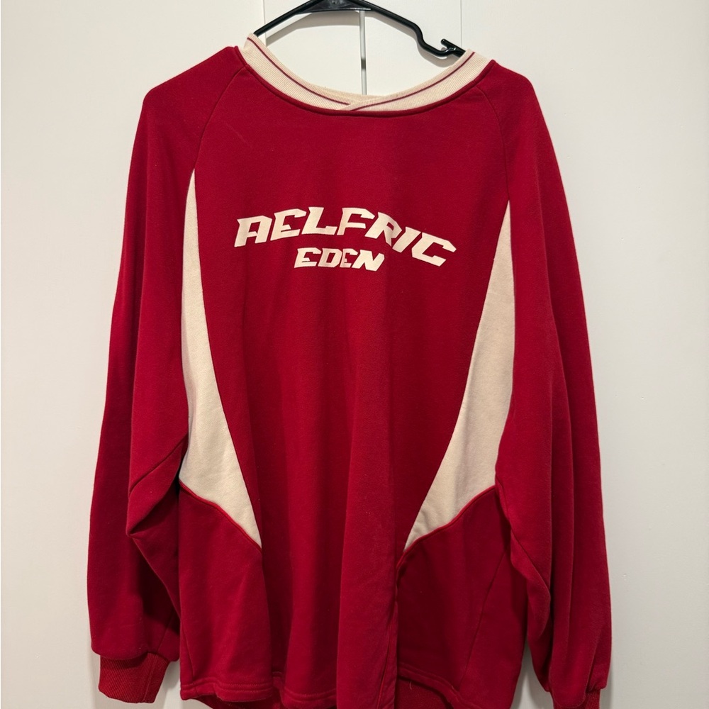 Aelfric Eden Red and Cream Pullover